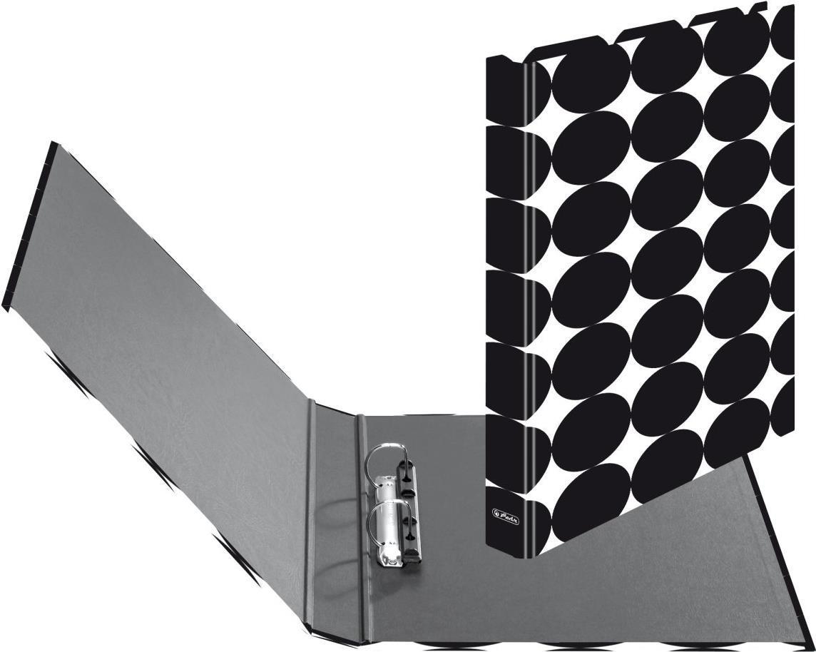 Raccoglitore ad anelli Herlitz Just Black