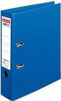Cartella Herlitz dorso larghezza 8 cm DIN A4 plastica blu