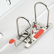 Cartella Herlitz dorso larghezza 8 cm DIN A4 cartoncino bianco