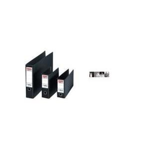 Cartella Herlitz dorso larghezza 75 cm DIN A3 verticale cartoncino marmorizzato nero