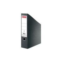 Cartella portadocumenti Herlitz DIN A4 cartone rigido RC nero dimensioni interne 75 mm con etichetta grande sul dorso e foro pe