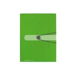 Cartella collezione Herlitz Easy Orga To Go, A4, PP Film, Apple Opaque, 3 Flap a impatto, con pulsante di blocco e fascia elast