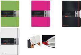 Herlitz Notebook My.Book Flex, A4, PP Cover, angoli arrotondati in modo trasparente, bloccaggio e mantenimento della gomma in n