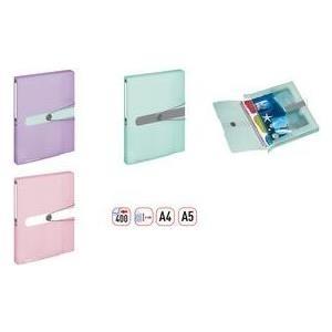 Scatola portadocumenti Herlitz 4 cm DIN A4 trasparente menta