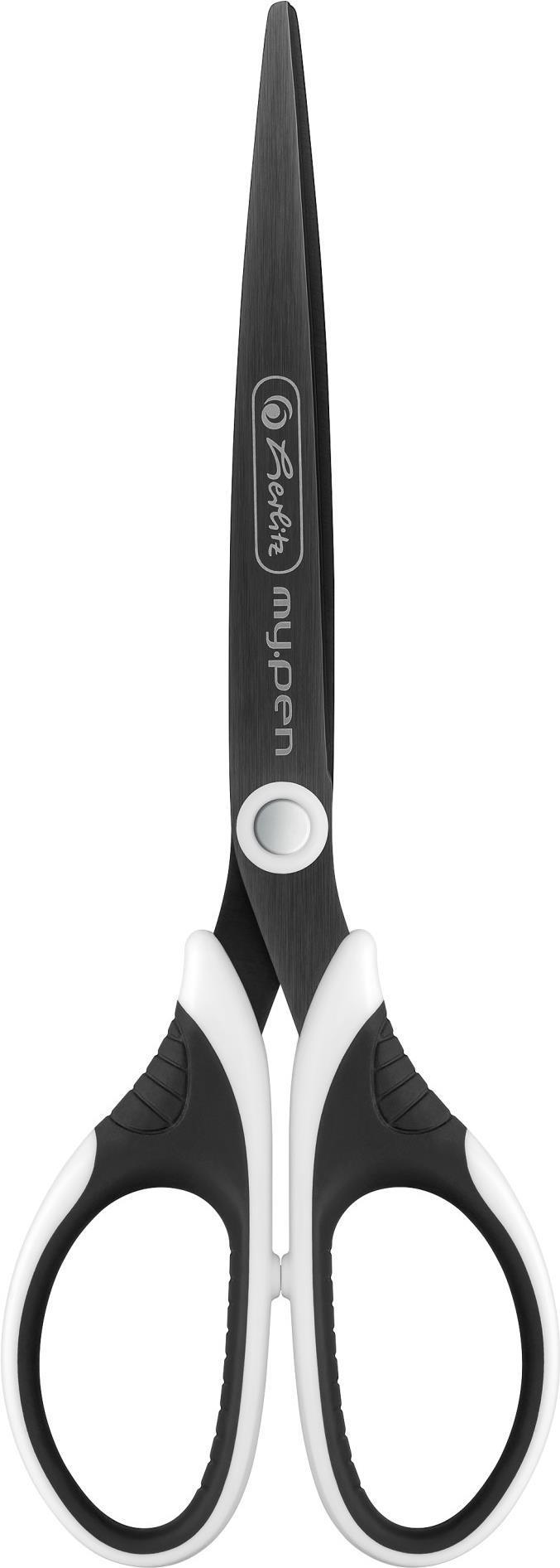 forbici herlitz forbici my.pen nero/bianco 18 cm bianco e nero