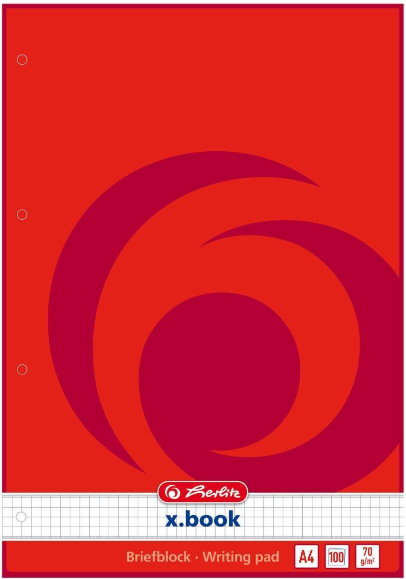 Blocco lettere Herlitz Blocco lettere Herlitz A4 gel.carta. DIN A4 quadrato