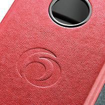 Cartella Herlitz dorso largo 8 cm DIN A4 cartoncino rosso marmorizzato