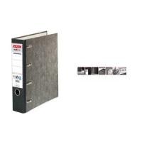 cartella doppia Herlitz Cloud Marble maX.file natura nera larghezza dorso 70 mm due cartelle DIN A5 orizzontali con (5190806)