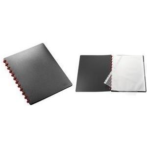Herlitz ViewBuch EasyFix, Din A4, con 20 coperture, Black Plastizer -Free, Document Legge, rimovibile e - 1 pezzo (5514286)