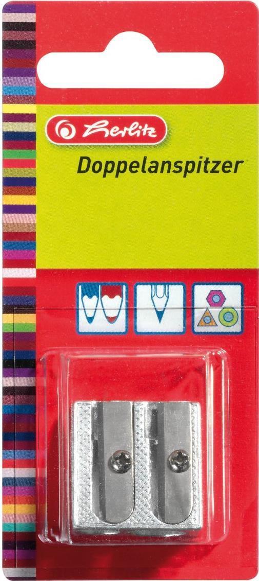 Herlitz Doppelanspitzer Metall Keilfor