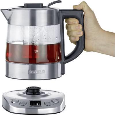 Bollitore per tÃ¨ e acqua Deluxe Mini WK 3473 in acciaio inossidabile spazzolato nero 1,0 litri