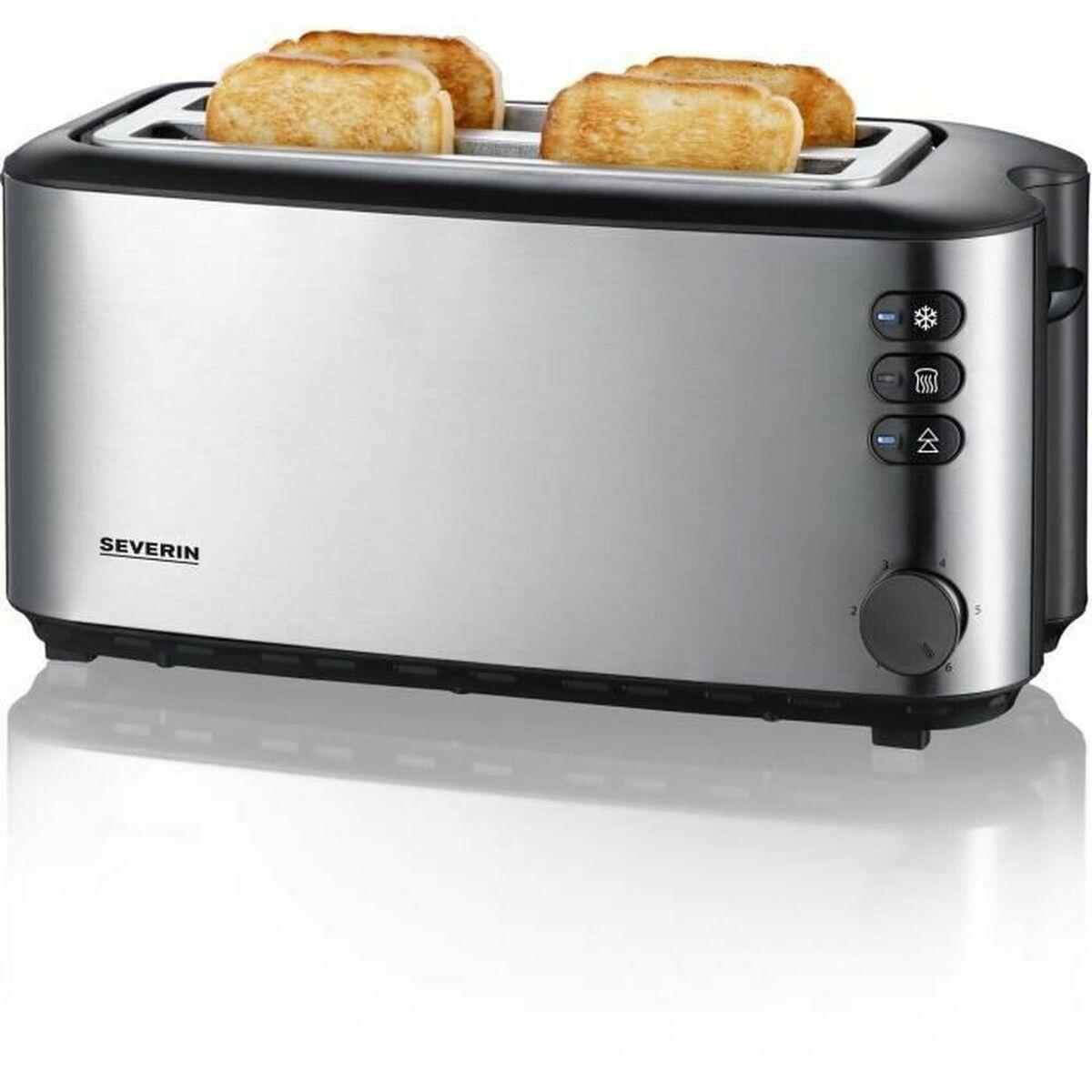 Leistung 1400W Farbe Edelstahl/schwarz Toastscheiben 4 Temperaturregelung ja Ausstattung Auftaufunktion Aufwrmfunktion Lift