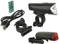Set di illuminazione a base di biciclette Fischer 40/20/10 Lux Lifetime fino a 50.000 ore, STVZO approvato-1 Piece (85346)