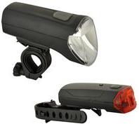 Set di illuminazione a base di biciclette Fischer 60/30/15 Lux Lifespan per un massimo di 50.000 ore, STVZO approvato-1 pezzo (