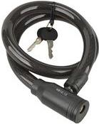 Blocco bici cavo Fischer, lunghezza: 800 mm, blocco della corda nera senza supporto per telaio, diametro: 18 mm, corda - 1 pezz