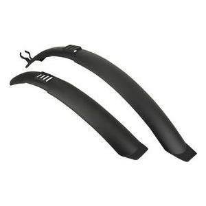 FISCHER set paraspruzzi per bicicletta 6100 cm (24") - 6600 cm (26") (61 - 66 cm) set completo ruota anteriore e posteriore des