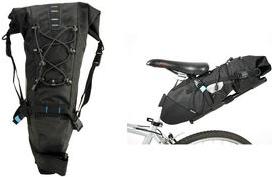 Sacchetto da sella in bicicletta Fischer "MTB XL" materiale interno nero PVC (impermeabile) materiale esterno nylon - 1 ripido