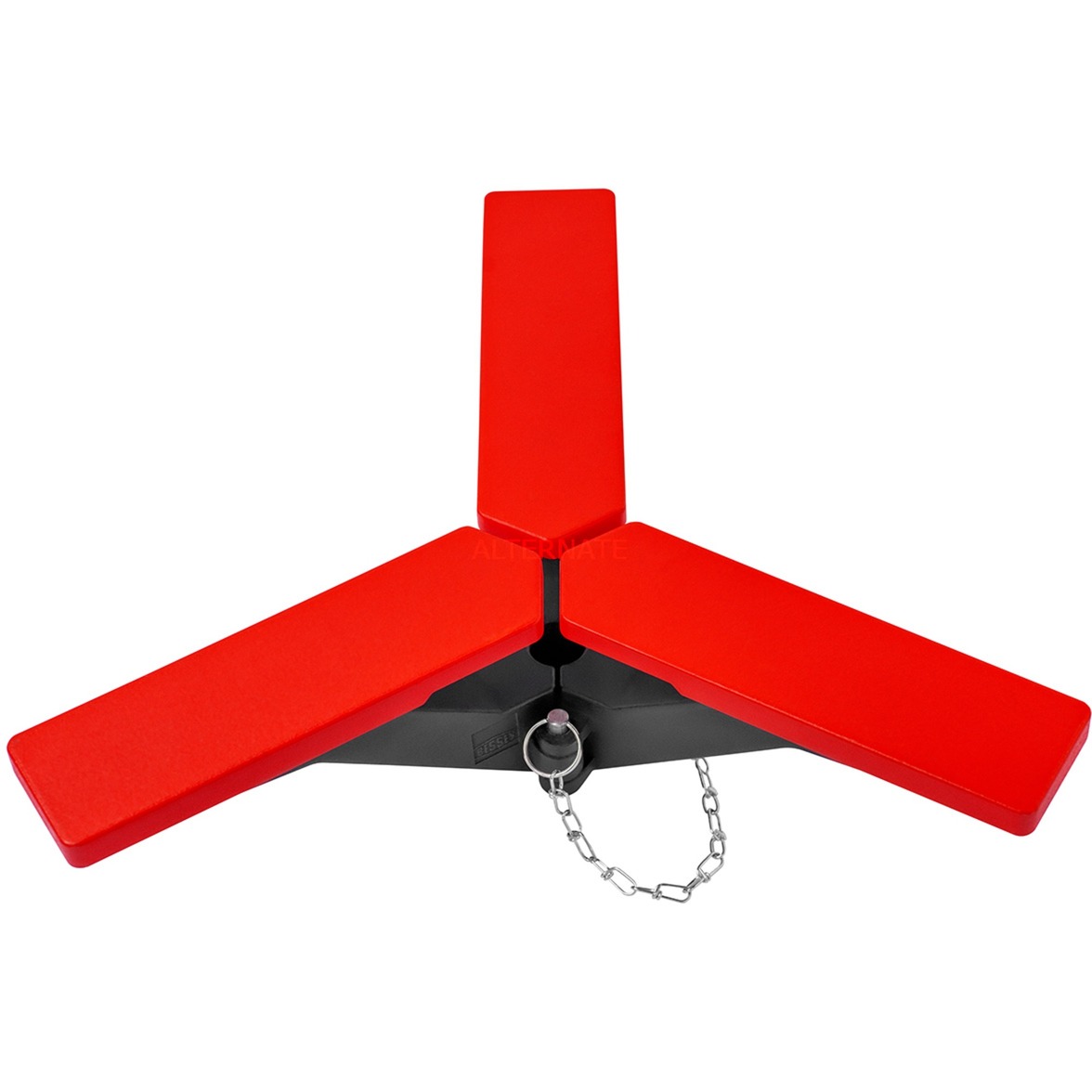 Supporto da soffitto STE-DS rosso per tubo da 25 mm e 28 mm