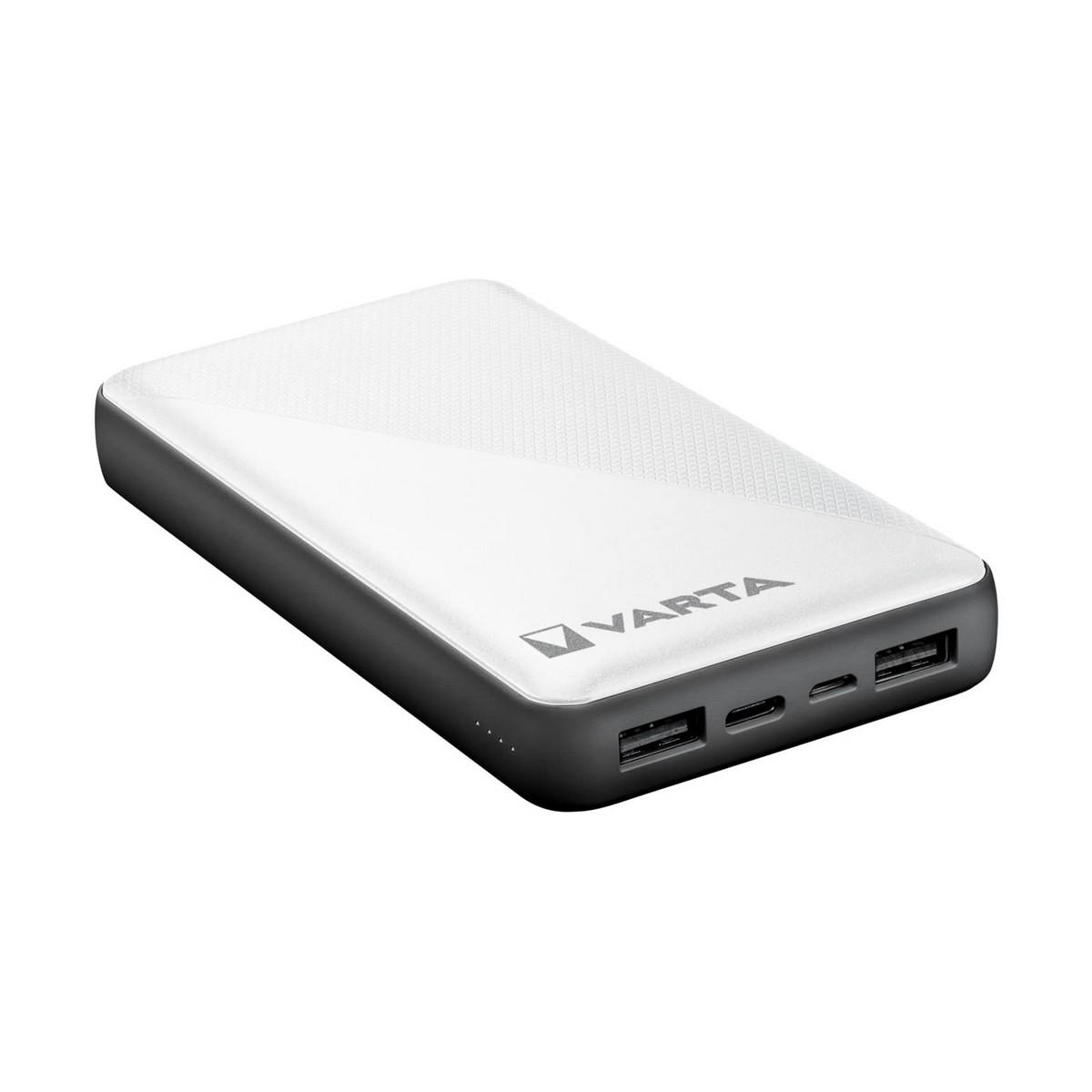 Varta Energy 15000 Polimeri di litio [LiPo] 15000 mAh Nero, Bianco (Varta Energy powerbank - Li-pol - 2 x)