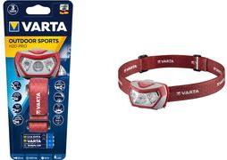 Varta Outdoor Sports H20 Pro Grigio Rosso Torcia a fascia LED