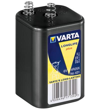 Varta 4R25X 8500mAh (431) 6V Batteria monouso Cloruro di zinco