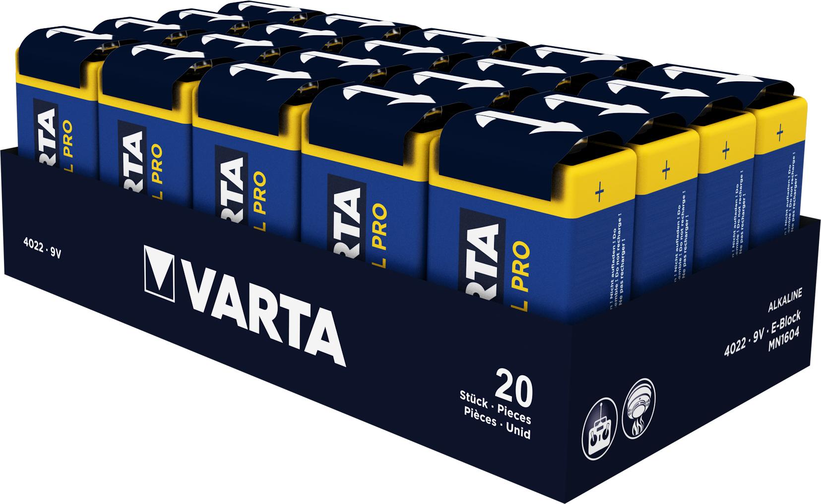 Varta 04022211111 Batteria monouso 9V Alcalino