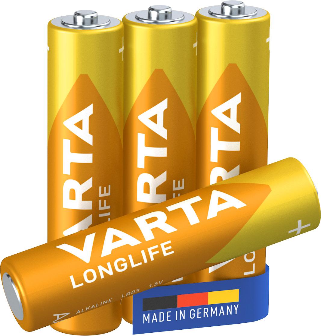 BATTERIA MINISTILO AAA LR03 LONG LIFE 15V 4PZ VARTA