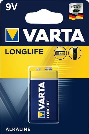 Longlife E-Block Einwegbatterie Alkali 9 V Retail Blister (1-Pack)