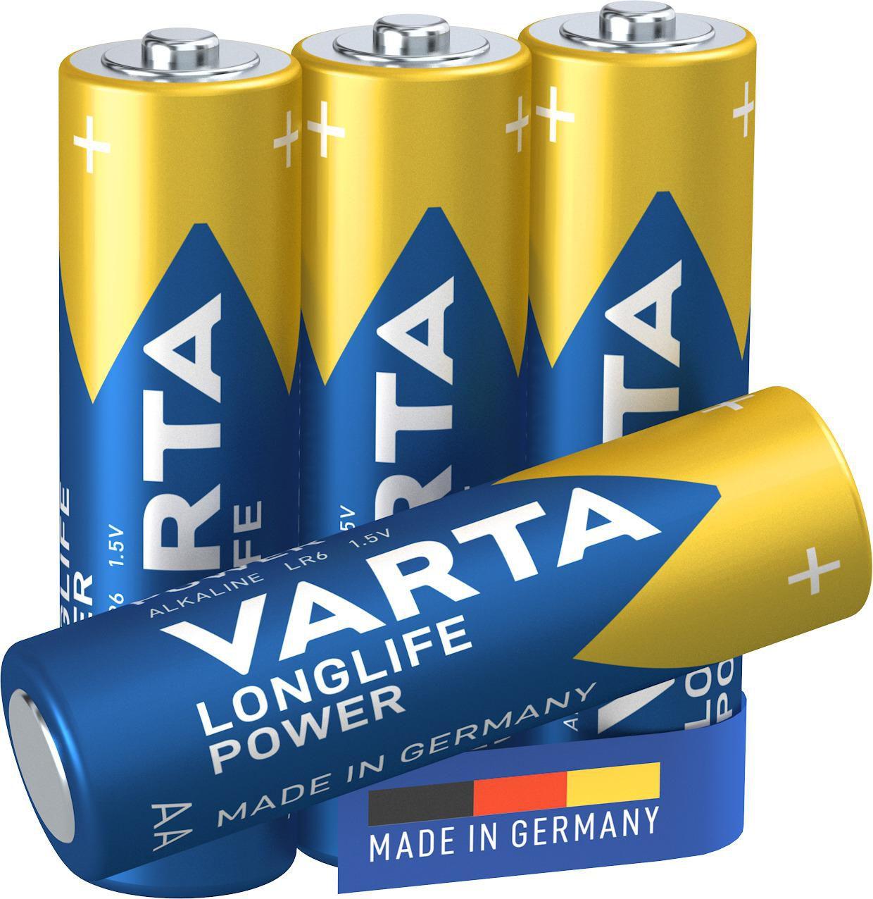 Int. Baugre nach IEC LR6 Baugre AA Mignon Durchmesser 14.5 mm Gre 50.5 mm Gewicht 23.8 g Elektrochemisches System Primr Al