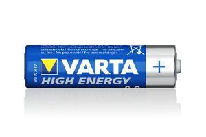 High Energy AA VARTA Type 4906 Int. Baugre nach IEC LR6 Baugre AA Mignon Durchmesser 14.5 mm Gre 50.5 mm Gewicht 23.8 g