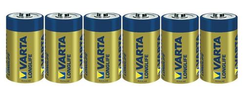 Varta Longlife Extra D, 6x Batteria monouso Alcalino