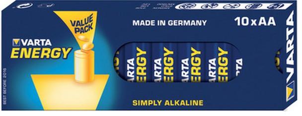 Int. Baugre nach IEC LR6 Baugre AA Mignon Durchmesser 14.5 mm Gre 50.5 mm Gewicht 23.2 g Elektrochemisches System Primr A