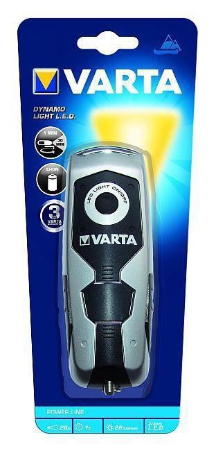 Varta Dynamo Light LED Nero, Grigio Torcia a mano (Dynamo Light LED Power-L - ine - Warranty: 12M)
