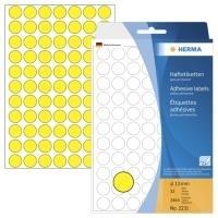 Punti adesivi HERMA 130 mm gialli