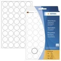 Etichette foil HERMA etichetta chiusura.19trasp. 190 x 190 mm Trasparente