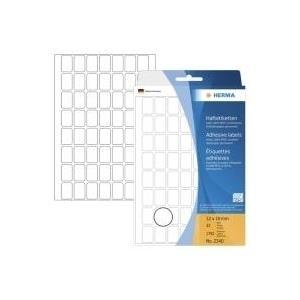 HERMA - Adesivo permanente - bianco - 12 x 18 mm 1792 etichetta(e) (32 fogli x 56) etichette