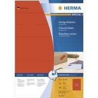 Speciale Herma - Etichette di carta Matt permanentemente autoadesivo - Red - 105 x 37 mm - 1600 etichette (100 fogli x 16) (425