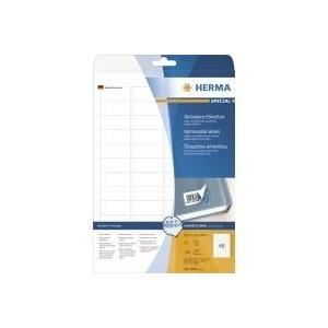 Etichette HERMA A4 bianco 457x212 mm carta mobile/removibile opaca 1200 pezzi.