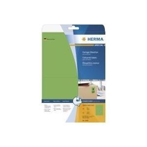Speciale Herma - Etichette di carta permanentemente autoadesivo - Verde - 199,6 x 143,5 mm 40 pezzi. (20 fogli x 2) (4499)