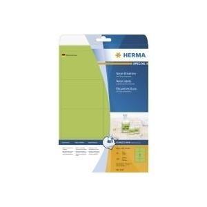 Speciale Herma - Adesione permanente tappetino etichette di carta fluorescente - verde luminoso - 991 x 677 mm - 160 etichette