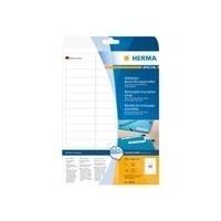 HERMA 10005 etichetta autoadesiva Rettangolo con angoli arrotondati Rimovibile Bianco 1200 pz (HERMA Special - etiketter - mat