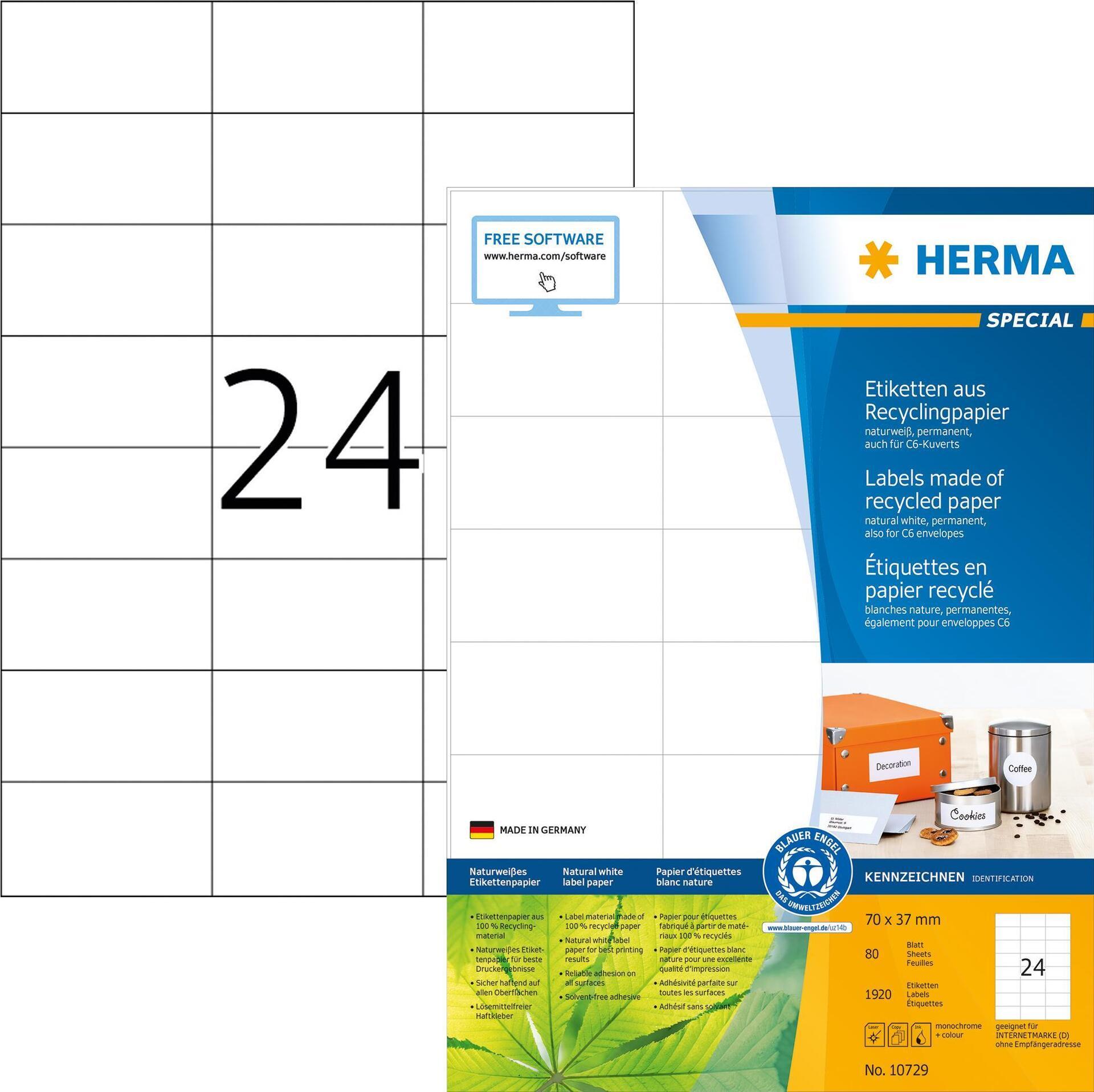 Etichette Herma RC 700x370cm