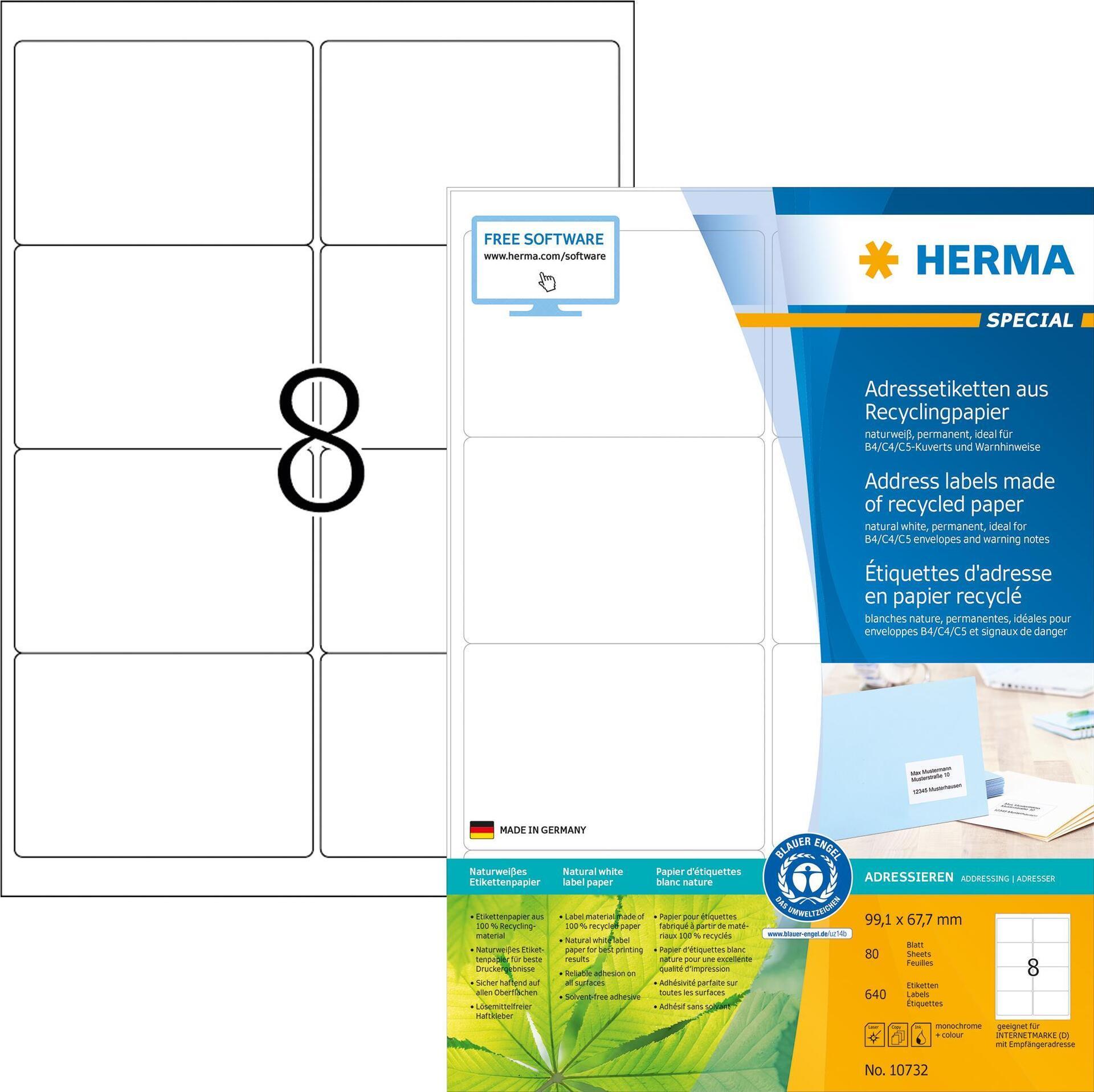 Etichette Herma RC 991x677 cm
