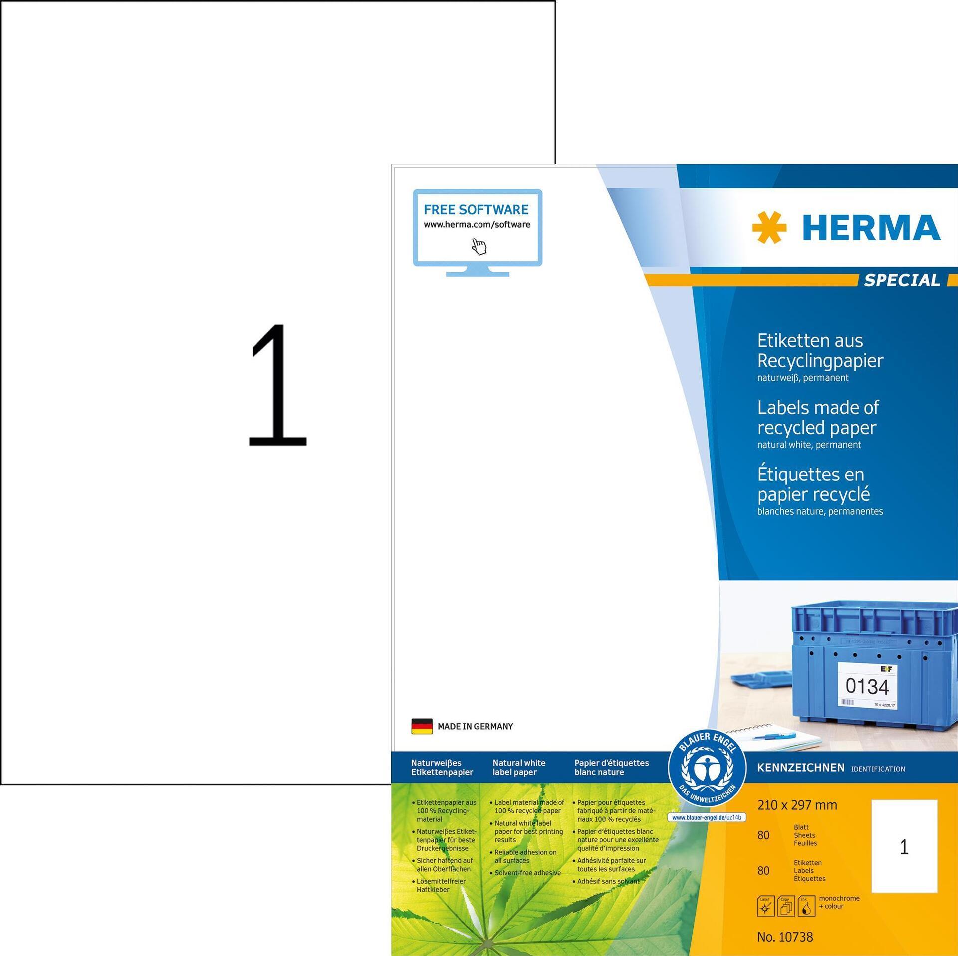 Etichette Herma RC 210x297cm