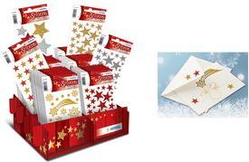 Herma Christmas Sticker Magic "Stars luccicante", display con stampa natalizia, 6 motivi ordinati - 1 pezzo (15098)