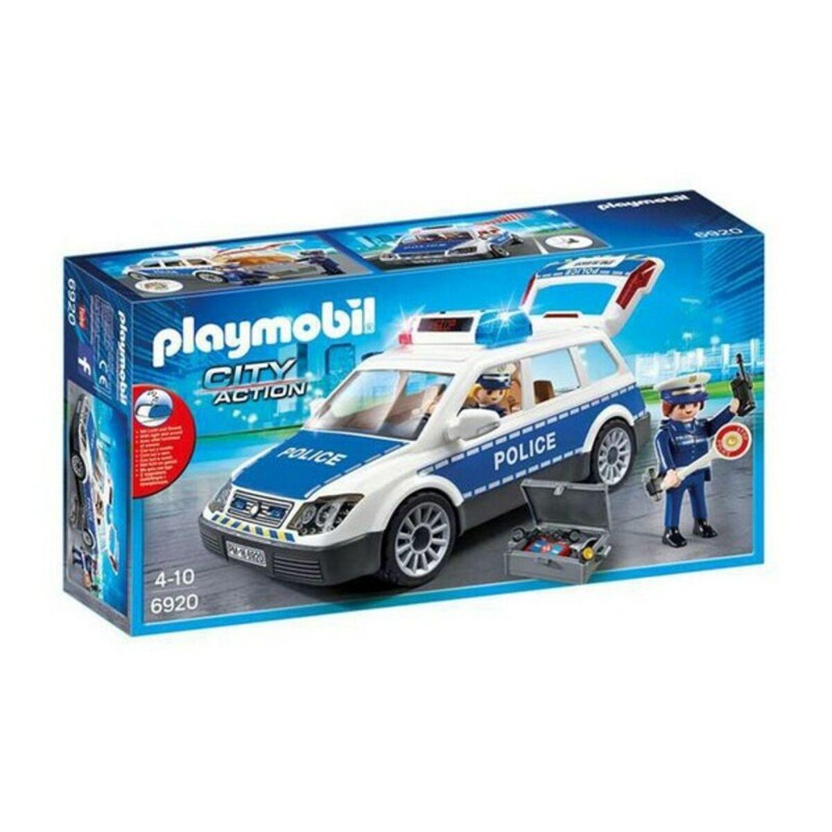 Macchinina con Luci e Suoni City Action Police Playmobil Squad Car con luci e suoni