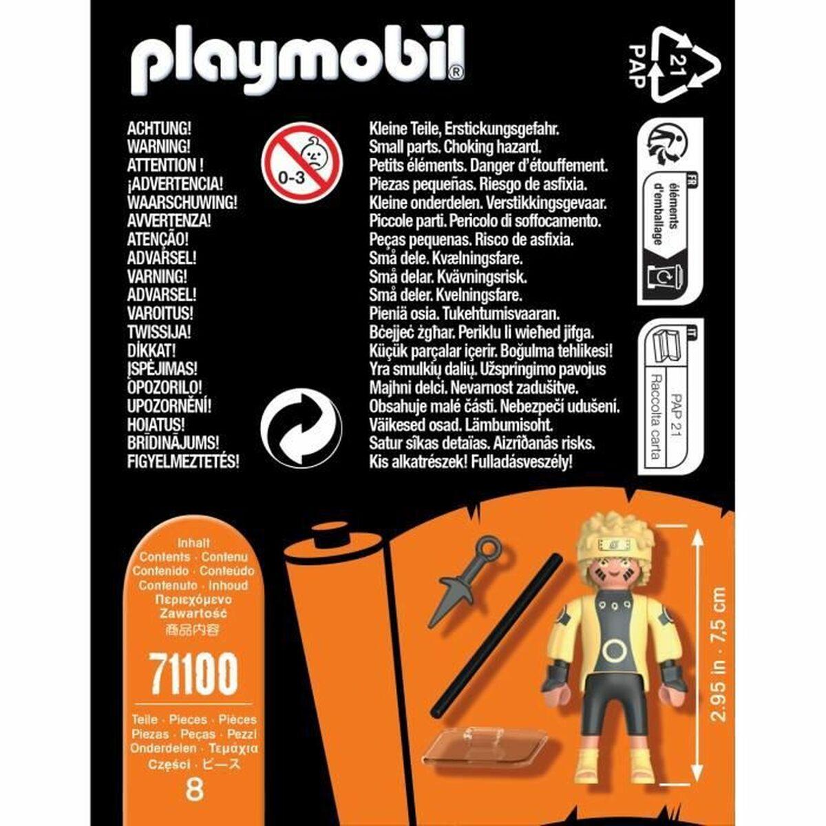 Personaggi d'Azione Playmobil Naruto 8 Pezzi