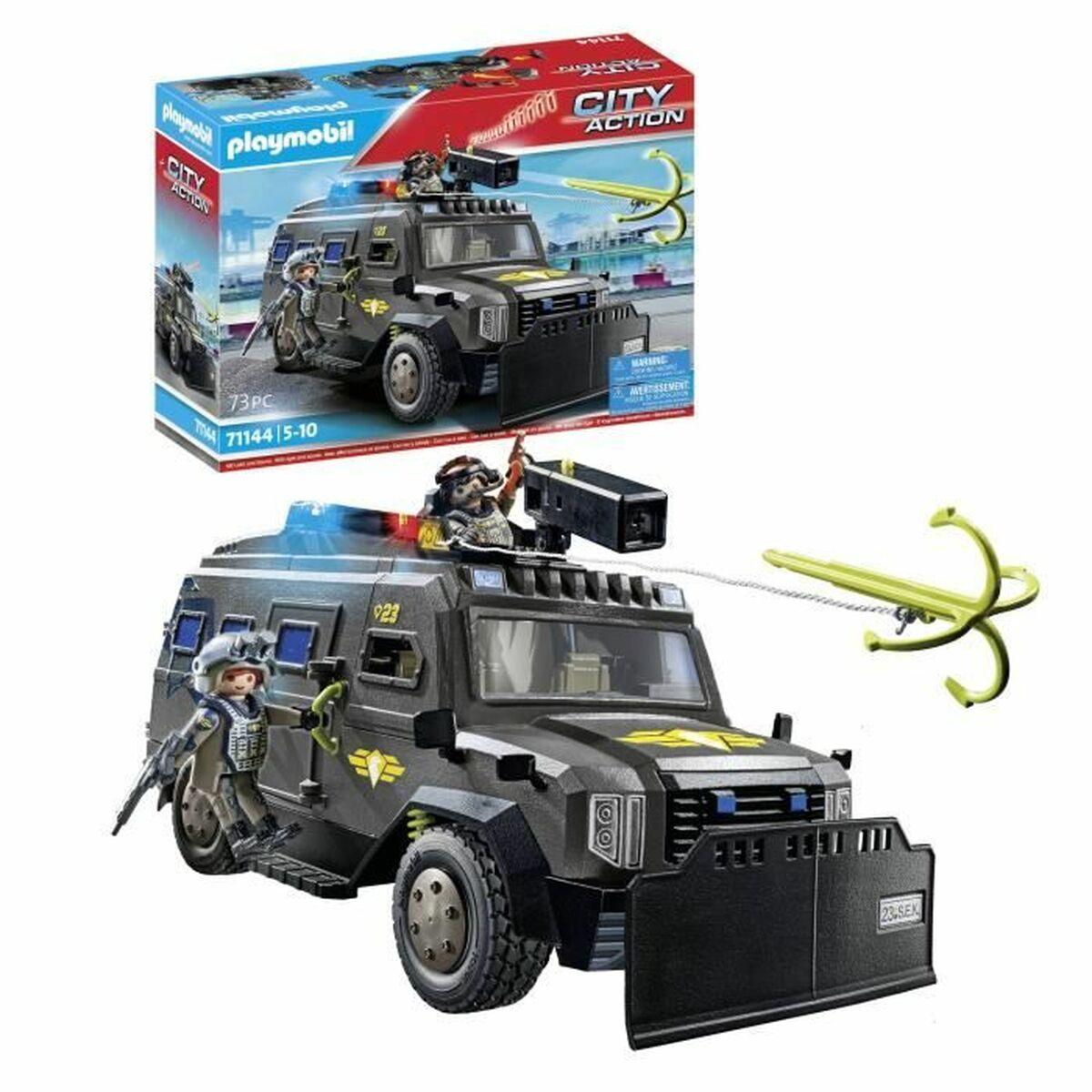 Set di giocattoli Playmobil Police car City Action Plastica