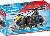 Aereo Swat Rescue Action SWAT di Playmobil City. Tipo: azione/avventura, età consigliata in anni (almeno): 5 anni (e), età co