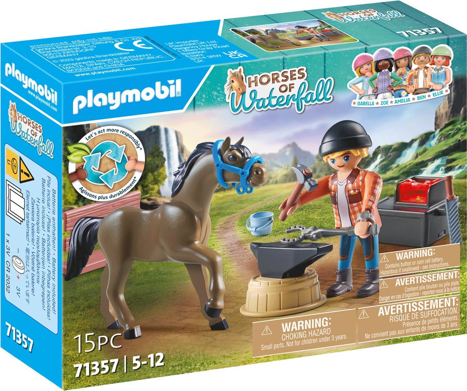 Cavalli da gioco di cascata Hufschmied Ben & Achilles. Tipo: fattoria, età consigliata in anni (almeno): 5 anni (e), età cons